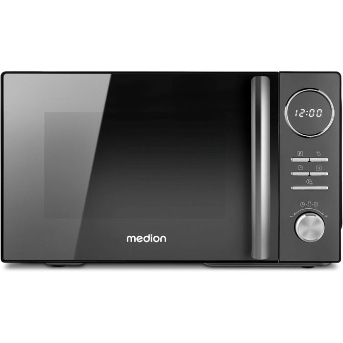 Мікрохвильова піч MEDION 3 в 1 з грилем та конвекцією (23 л, 900 Вт, 10 автопрограм, чорна) MD11493