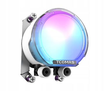 Рідинне охолодження AIO TCOMAS LE100 240 ARGB (2x120мм, до 2500RPM), Біле