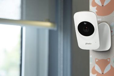 Відеоняня Alecto DVM-64 з функцією зв'язку, поворотна камера, нічне бачення, велика дальність дії, білий колір