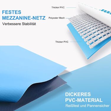Басейн для собак Ezilif 120x30 см, розкладний, неслизький, з товстого ПВХ, для великих та маленьких собак