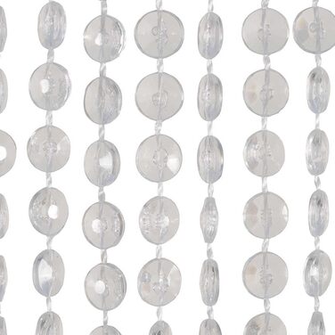 Дверна штора HAB & GUT Mini-DIAMANTEN, прозора, 90x200 см, щільна, антимоскітна, перлинно-паєткова