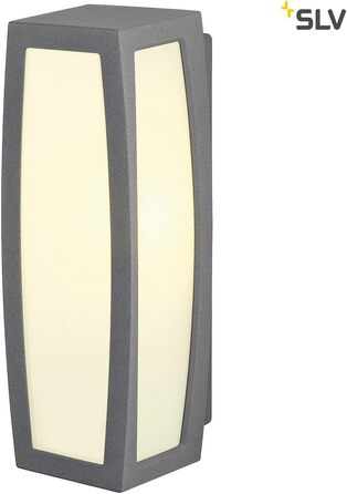 SLV Wall Lamp MERIDIAN BOX with Motion Sensor | for effective outdoor lighting of walls and entrance areas | LED Spotlight, Wall Light, Outdoor Light, Garden Light, Path Light | E27, 25W max