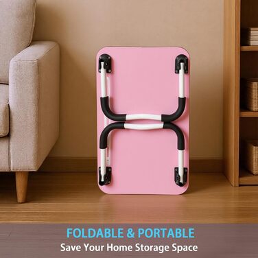 Стіл-підставка для ноутбука на ліжко - Laptoptisch 48 x 30 см, сірий/червоний, для їжі, читання, роботи