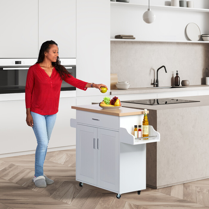 Relaxdays Kitchen Cart with Work Surface