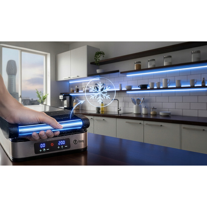 Вафельниця ISAJ 3024, 2200 Вт, срібляста