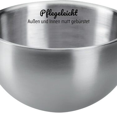 GSW 824019 Thermoset with Plastic Lid, 6-Piece, Stainless Steel, Silver, 26 cm, 6 Units