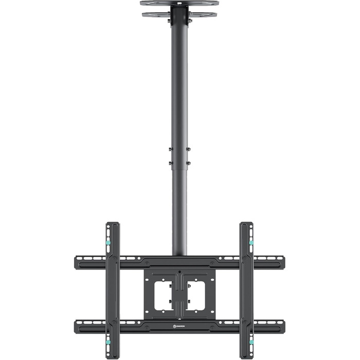 ONKRON Ceiling TV Mount for 32-80 inch TVs - Tilting & Swivel, VESA 100x100-600x400, Load Capacity 68kg, Adjustable Height, Black