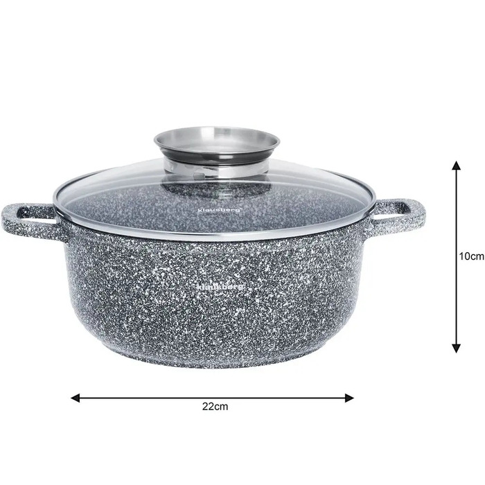 Каструля традиційна Klausberg Marble, 3,3 л