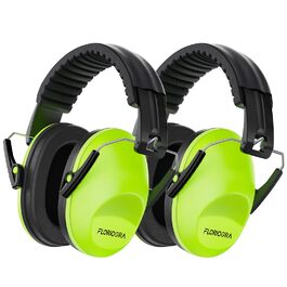 Навушники захисні дитячі Floriogra (2 шт) - капсульні, складані, для захисту слуху від шуму, зелені, 3-16 років