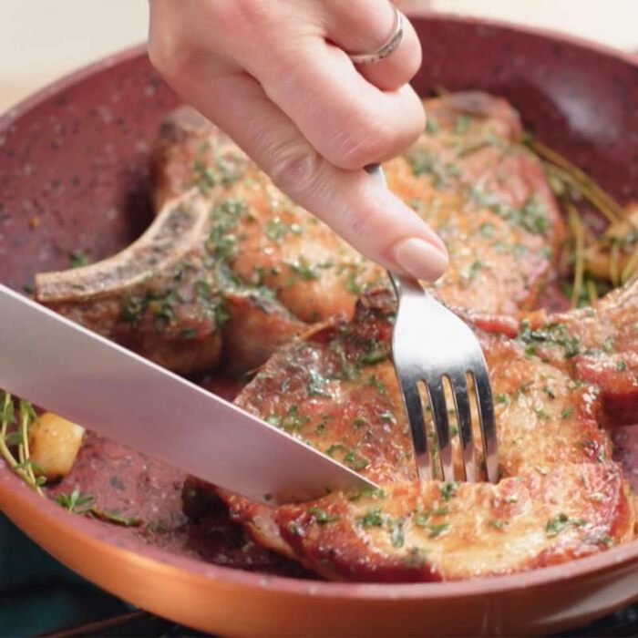 Сковорода Livington Copper & Stone 28 см з кришкою - індукційна, антипригарна, для всіх плит. Сковорода для смаження без олії