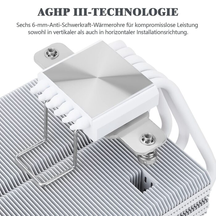 Thermalright SI-100: Повітряний кулер для CPU з 6 тепловими трубами, тихий вентилятор TL-E12B PWM, технологія AGHP 3.0, сумісний з AMD AM4/AM5 та Intel 1150/1151/1200/1700/2066