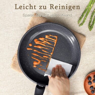 Набір посуду GiPP 21 предмет: сковороди та каструлі з антипригарним покриттям, для всіх типів плит, чорний