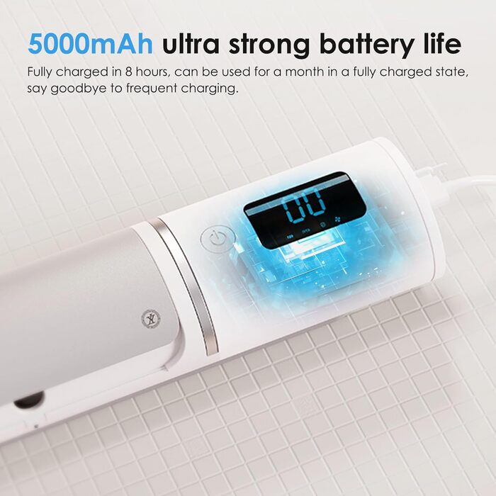 Wall-mounted toothbrush holder, electric toothbrush holder, single cleaner for bathrooms, with automatic inductive opening/closing, clean, dry, for home, travel (4 compartments)