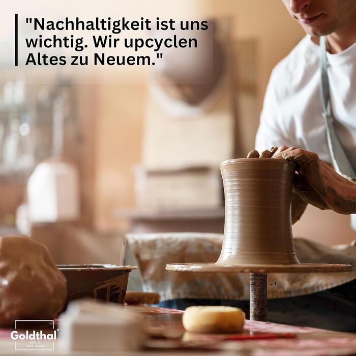 Керамічна ваза в стилі бохо для квітів, пампасів, сухоцвітів, H22см - білий мармур, з золотим обідком. Декоративний елемент, сучасний дизайн