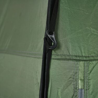 Outsunny Pop-Up Shower Tent Toilet Tent for Camping 126x124x189cm Dark Green with Carry Bag for Mobile Outdoor Toilet