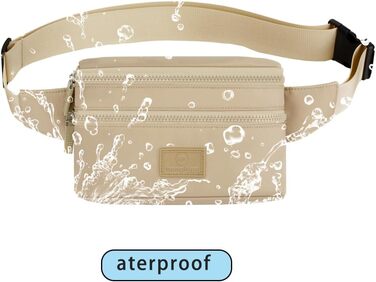 Поясна сумка на пояс для чоловіків та жінок, спортивна, водовідштовхувальна, велика, для телефону, на бігу, камуфляж (хакі)