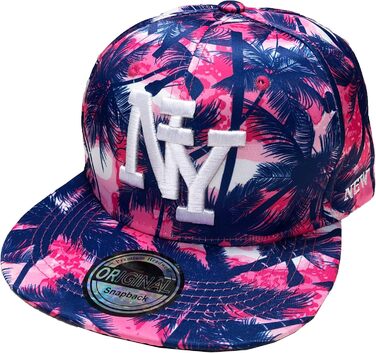 Кепка Snapback NY USA з літнім дизайном Hawaii, унісекс, один розмір (NY #3)