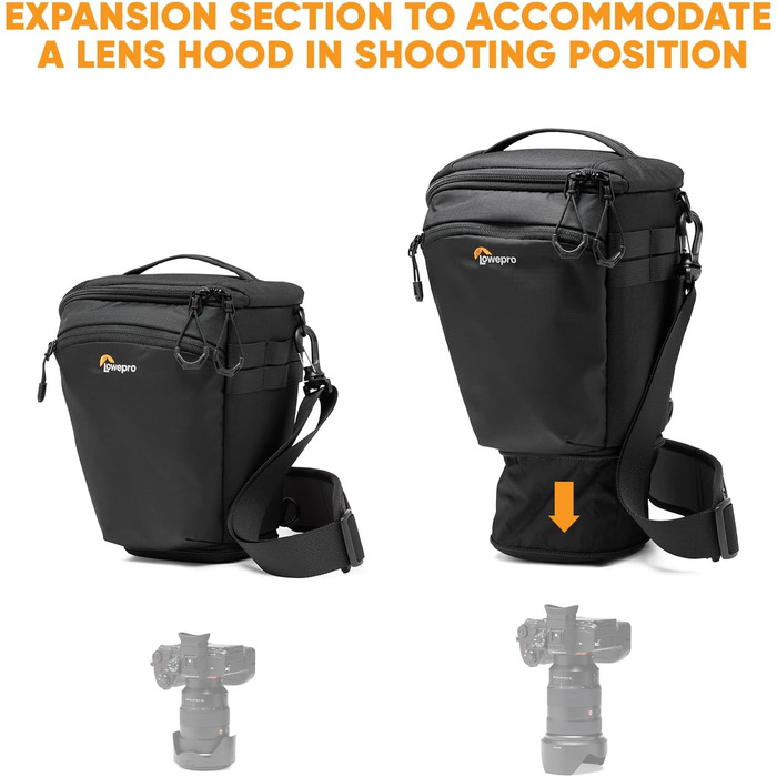 Lowepro ProTactic Toploader - фотосумка для бездзеркальних/DSLR камер, 4.5 л, 37x10.5x14 см