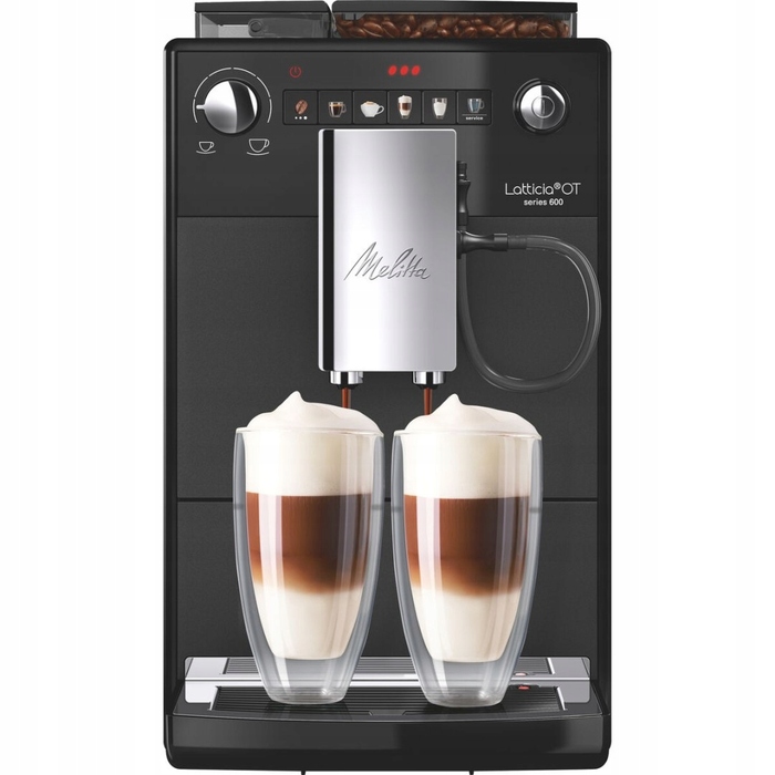 Автоматична кавомашина Melitta Latticia, тиск, 1450 Вт, чорна
