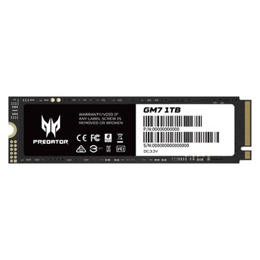 SSD Acer Predator GM7 1TB M.2 NVMe PCIe 4.0 - Швидкість читання до 7400 МБ/с - для ПК, ноутбука, PS5