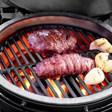 Чавунний гриль-решітка Gusseisen, Ø 45 см, для вугільних та круглих грилів, 55 x 26.5 x 0.9 см