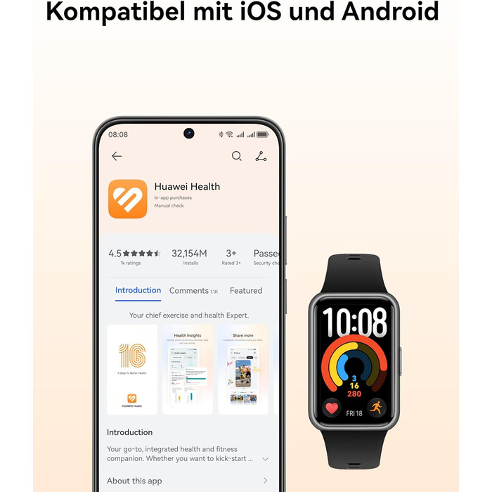 Смарт-годинник HUAWEI Watch Fit 2 - GPS фітнес-трекер, AMOLED 1.62