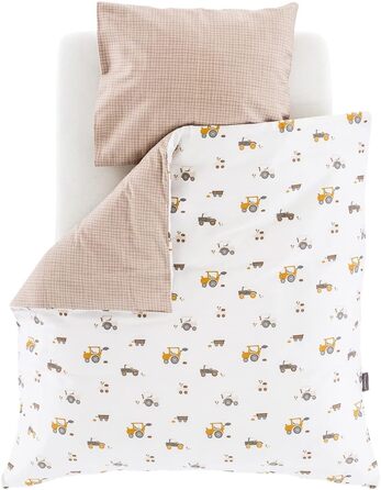 Постільна білизна Träumeland Kleine Farm, розмір: 80 x 80 см + 35 x 40 см - з найм'якішої бавовни, у практичному мішечку для гімнастики. Постільна білизна Träumeland Kleine Farm 80 x 80 + 35 x 40 см