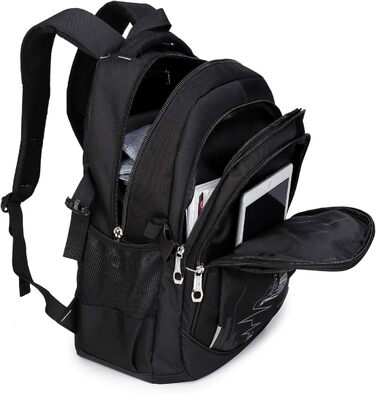 SIVENKE Рюкзак для школи: багатофункціональний, водонепроникний, з відділенням для ноутбука (для хлопчиків та підлітків)