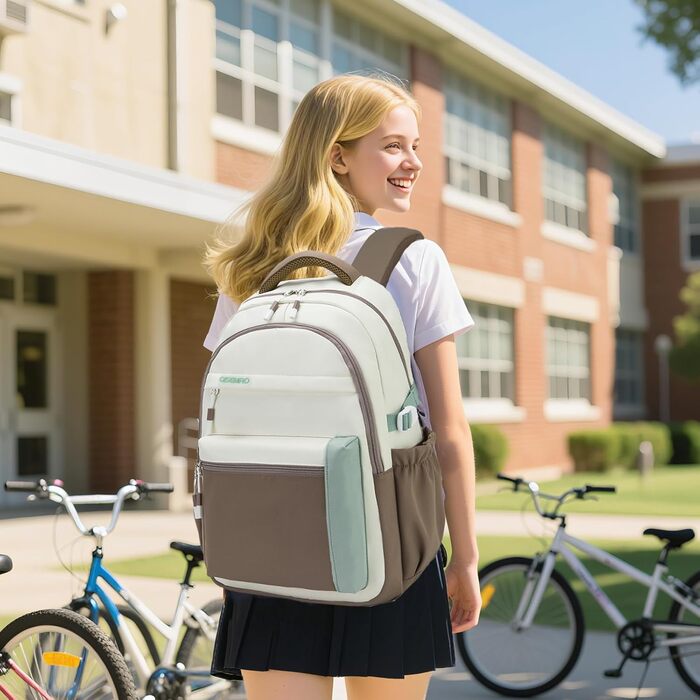 Шкільний рюкзак для дівчинки-підлітка 2025, для старшої школи, водонепроникний, для ноутбука 15.6