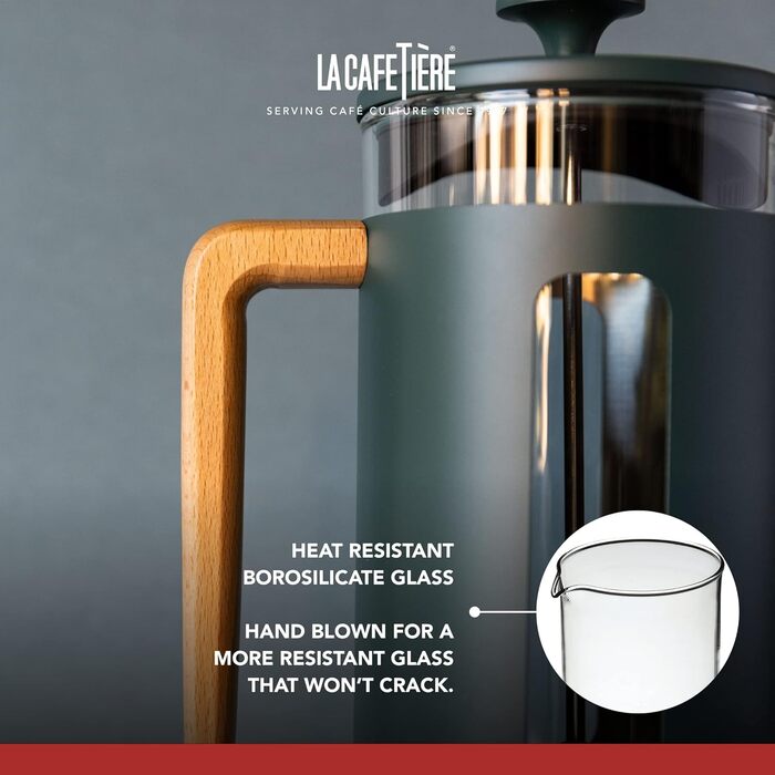Френч-прес La Cafetière Pisa з нержавіючої сталі, 3 чашки, зелений, у подарунковій коробці