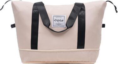 Набір валіз Merax 5-ти частинний (M-L-XL) з ABS, TSA-замком, розширення L-XL, + сумка та косметичка (Бежевий + Чорний)