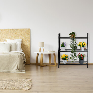 Стелаж для квітів Relaxdays металевий з 3 полицями