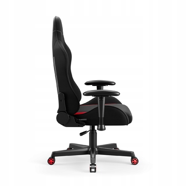 Ігрове крісло Diablo Chairs X-ST4RTER, чорна тканина, чорно-червоне
