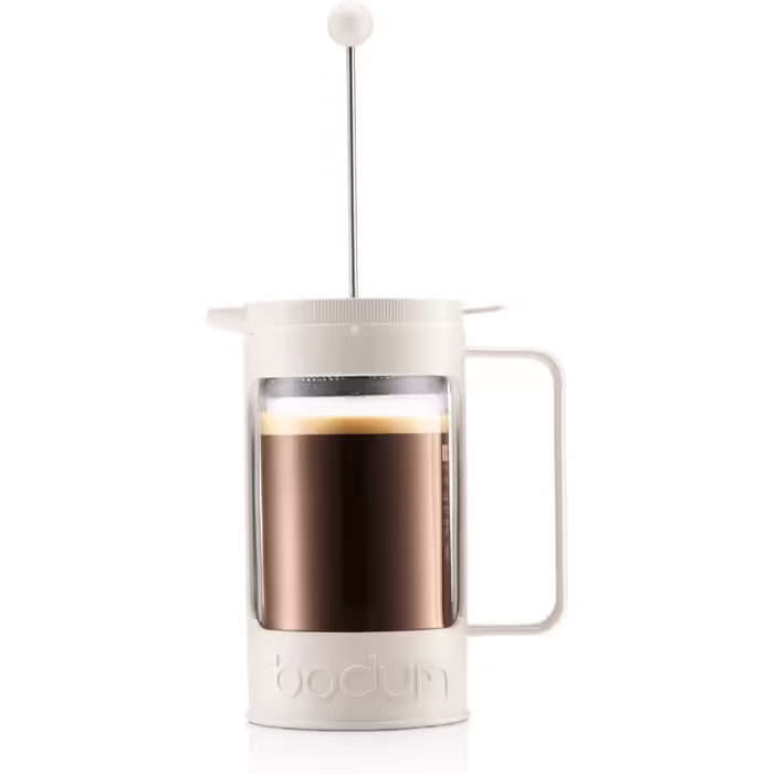 Френч-прес Bodum BEAN 1 л, ізольований, захист від проливання, кремовий, на 8 чашок