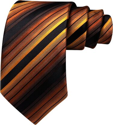 Чоловіча краватка з бавовни Barry.Wang, краватка з кишеньковим хустиною та запонками, набір краваток у клітинку, святкова краватка для весілля (чорний та золотий)