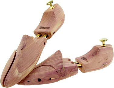 Sneakerprofi Shoe Stretcher made of Cedarwood, Genuine Wood for Women and Men with Double Spring, Optimal Fit and Ventilation, 1 Pair