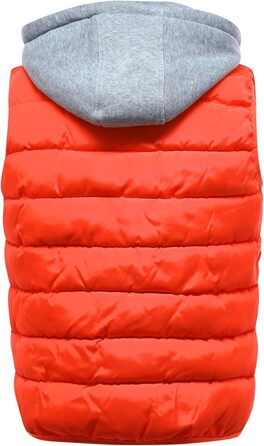 Чоловіча степкова жилетка YOUTHUP з капюшоном, тепла зимова жилетка для активного відпочинку, спортивна жилетка, оранжевого кольору (S)