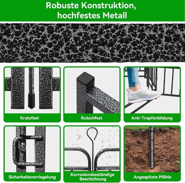 Вольєр для цуценят 544 см, 80 см у висоту, 8-секційний складний вольєр для тварин з дверцятами, вольєр для собак, котів, кроликів, для саду, збірка без інструментів, 8 секцій