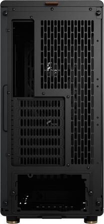 Комп'ютерний корпус Fractal Design North Charcoal Black TG Dark з темним склом, фасад з горіхового дерева, 2 вентилятори 140 мм, USB Type-C, Mid-Tower ATX