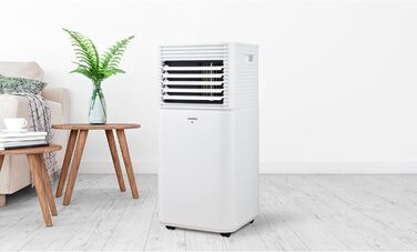 Мобільний кондиціонер MEDION E701 (7000 BTU) з випускним шлангом, для приміщень до 25м², 3-в-1 (охолодження, осушення, вентиляція), з пультом дистанційного керування та режимом сну, MD 37730