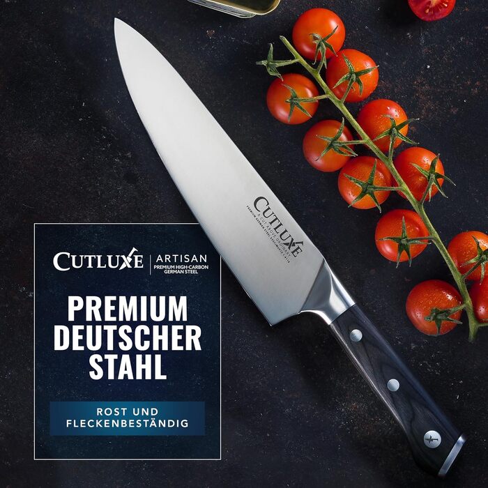 Набір кухонних ножів Cutluxe (5 предметів) із німецької сталі, професійний гострий набір ножів для кухні