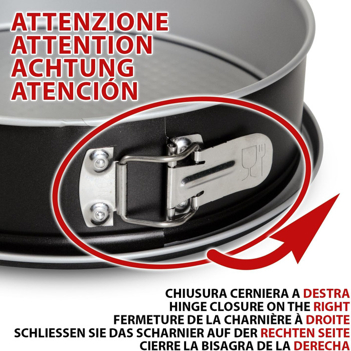 Форма для випічки 26 см Boden, сталева з подвійним антипригарним покриттям, чорна