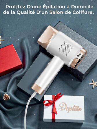 Пристрій для епіляції IPL з охолодженням, 3-в-1 лазерний епілятор, 600-1200NM, 9 рівнів енергії, 21J, для жінок/чоловіків, обличчя, бікіні, тіло