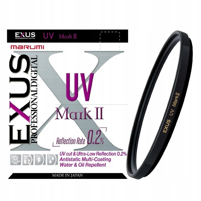 УФ-фільтр MARUMI EXUS Mark II UV 62мм