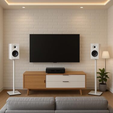 Підставка для акустики Sonorous SP100-70 Weiß (пара) – 70 см, алюміній, скло, 20 кг, кабель-менеджмент