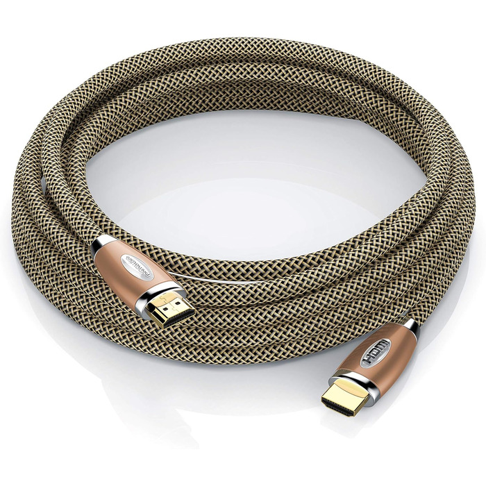 HDMI кабель 2.1 Premium 8K UHD II 3 метри - CSL - Висока швидкість, Ethernet, 3D ARC CEC, Екранований кабель, мідний дизайн