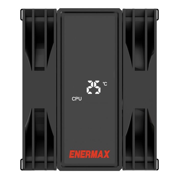 Кулер для CPU ENERMAX ETS-T41D: 2x 120mm вентилятор, гідравлічний підшипник, 4 теплові трубки, підтримка AMD AM5/AM4, Intel LGA1851/1700/115x, TDP 200W+