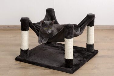 Кішка-гамак Kerbl Samira для котів, м'який, з сизалевими стовпчиками для догляду за кігтями