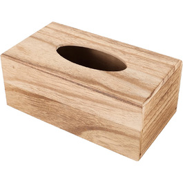 Cabilock 1 Piece Tissue Box Facial Tissue Box Wooden Cosmetic Tissue Box Paper Towel Box Tissue Box Dispenser for Office Kitchen Living Room Bedroom Desk