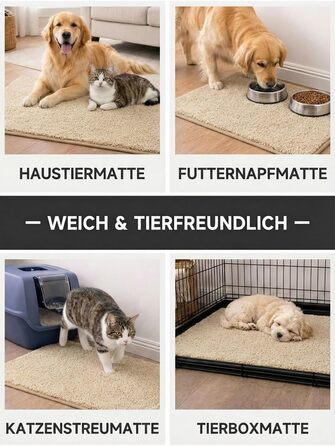 Килимок вхідний 50x80 см протибрудний для дому, антиковзаючий килим з мікрофібри з гумовою основою для передпокою, кухні та ванної, бежевий